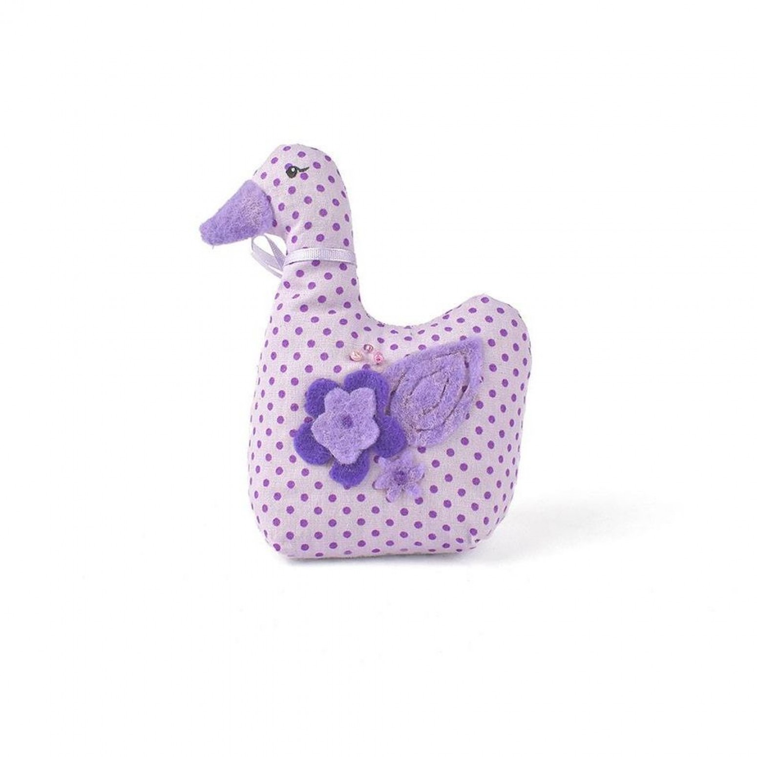 Doll with lavender flower - duckling